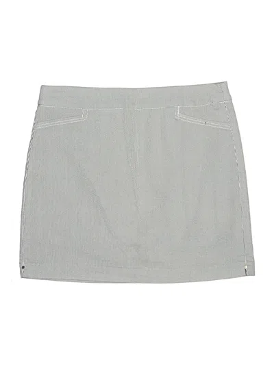 Pre-owned Croft & Barrow Casual Skirt In Gray