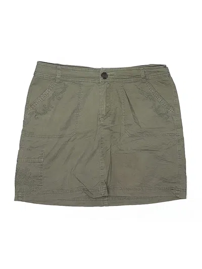 Pre-owned Croft & Barrow Casual Skirt In Green