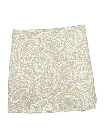 Pre-owned Croft & Barrow Casual Skirt In Ivory
