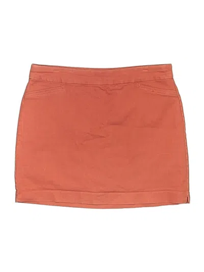 Pre-owned Croft & Barrow Casual Skirt In Orange