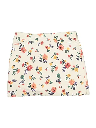 Pre-owned Croft & Barrow Casual Skirt In White