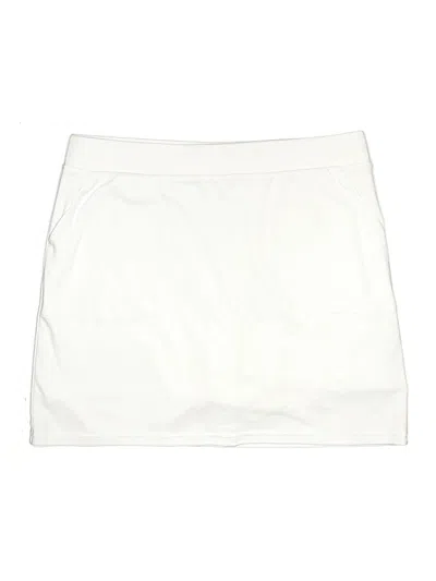 Pre-owned Croft & Barrow Casual Skirt In White