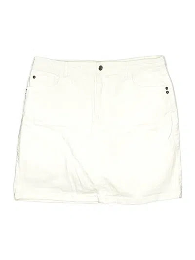 Pre-owned Croft & Barrow Casual Skirt In White