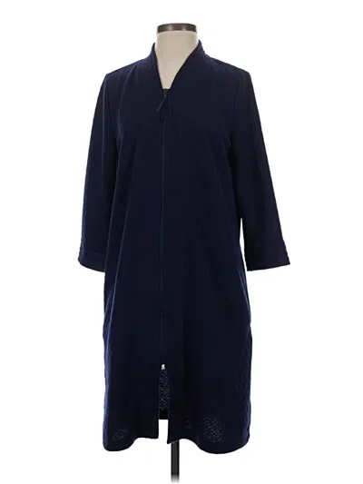 Pre-owned Croft & Barrow Coat In Blue