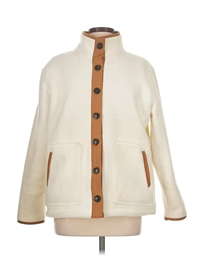 Pre-owned Croft & Barrow Coat In Ivory