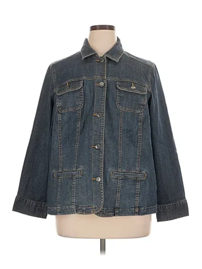 Pre-owned Croft & Barrow Denim Jacket In Blue