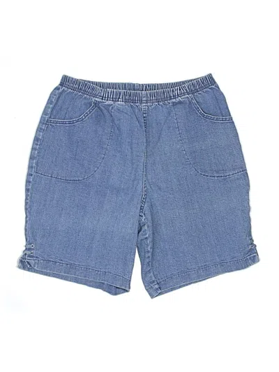 Pre-owned Croft & Barrow Denim Shorts In Blue