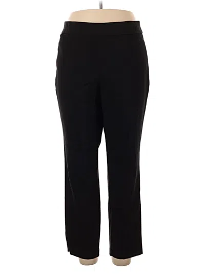 Pre-owned Croft & Barrow Dress Pants In Black