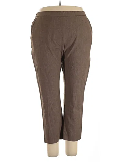 Pre-owned Croft & Barrow Dress Pants In Brown
