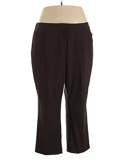 Pre-owned Croft & Barrow Dress Pants In Brown
