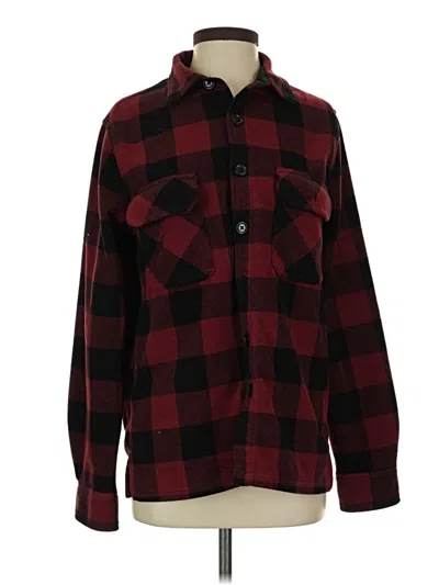 Pre-owned Croft & Barrow Fleece Jacket In Red