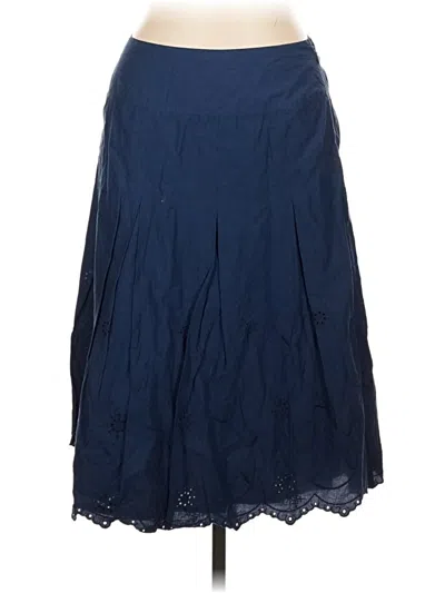 Pre-owned Croft & Barrow Formal Skirt In Blue