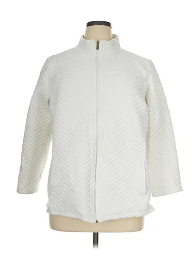 Pre-owned Croft & Barrow Jacket In Ivory