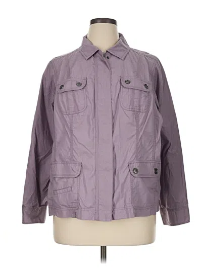 Pre-owned Croft & Barrow Jacket In Purple