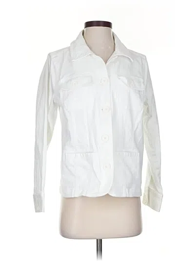 Pre-owned Croft & Barrow Jacket In White