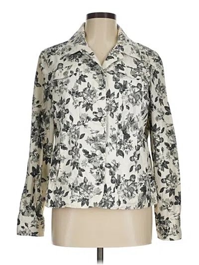 Pre-owned Croft & Barrow Jacket In White