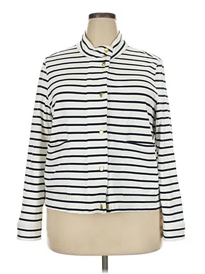 Pre-owned Croft & Barrow Jacket In White