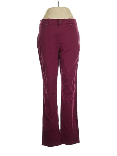 Pre-owned Croft & Barrow Jeans In Burgundy