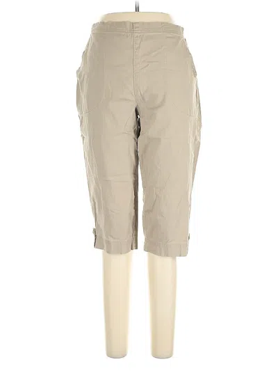 Pre-owned Croft & Barrow Khaki Pant In Brown