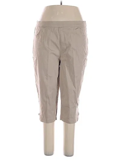 Pre-owned Croft & Barrow Khaki Pant In Brown