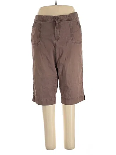 Pre-owned Croft & Barrow Khaki Pant In Brown