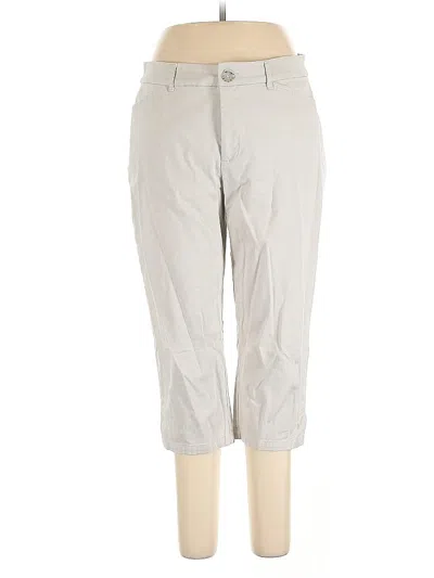 Pre-owned Croft & Barrow Khaki Pant In Gray
