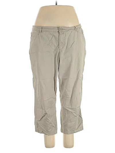 Pre-owned Croft & Barrow Khaki Pant In Gray