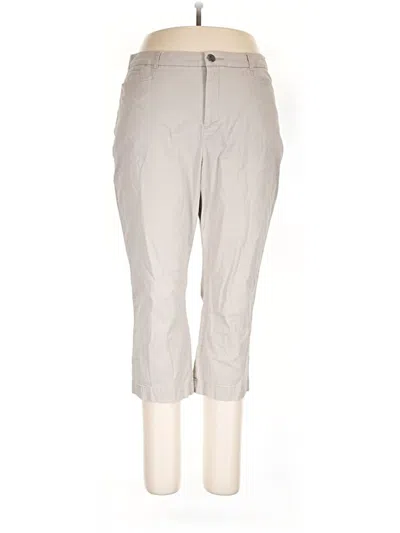 Pre-owned Croft & Barrow Khaki Pant In Gray