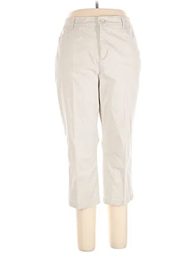 Pre-owned Croft & Barrow Khaki Pant In Gray