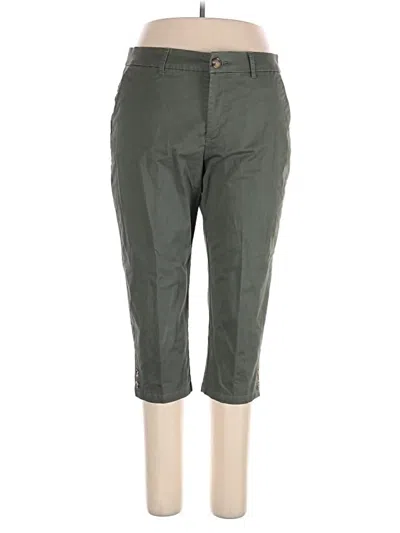 Pre-owned Croft & Barrow Khaki Pant In Green