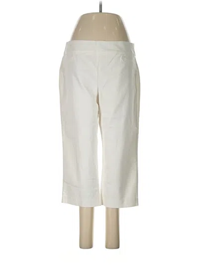 Pre-owned Croft & Barrow Khaki Pant In White