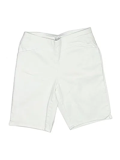 Pre-owned Croft & Barrow Khaki Shorts In White