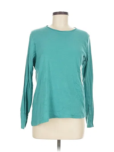 Pre-owned Croft & Barrow Long Sleeve T-shirt In Blue