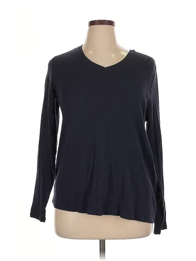 Pre-owned Croft & Barrow Long Sleeve T-shirt In Blue