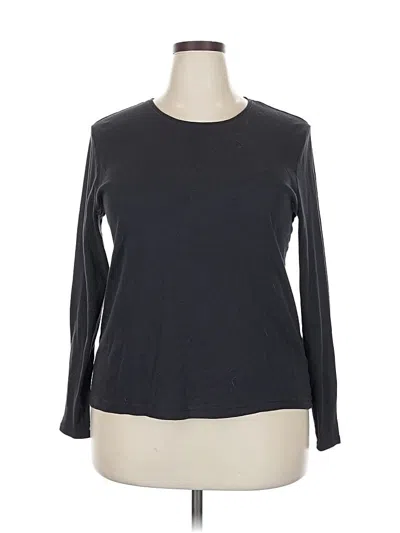 Pre-owned Croft & Barrow Long Sleeve T-shirt In Gray