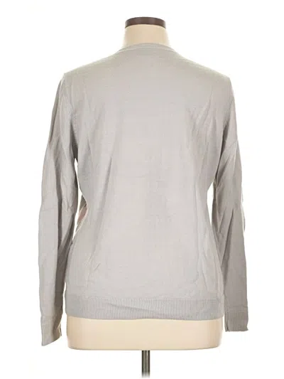 Pre-owned Croft & Barrow Long Sleeve Top Gray Turtleneck Tops