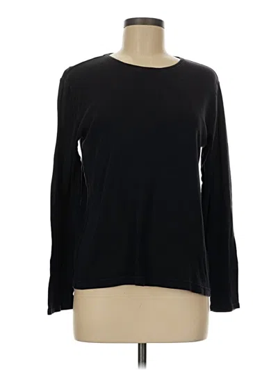 Pre-owned Croft & Barrow Long Sleeve T-shirt In Black