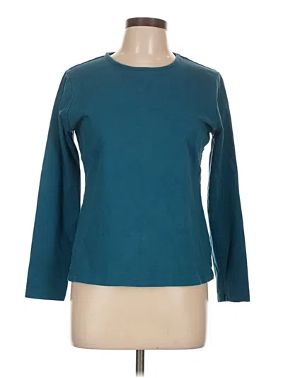 Pre-owned Croft & Barrow Long Sleeve T-shirt In Blue