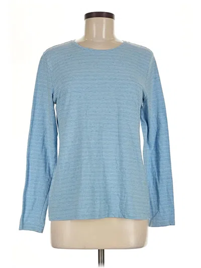 Pre-owned Croft & Barrow Long Sleeve T-shirt In Blue