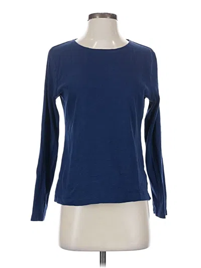 Pre-owned Croft & Barrow Long Sleeve T-shirt In Blue