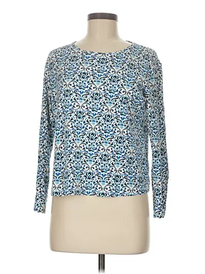 Pre-owned Croft & Barrow Long Sleeve T-shirt In Blue