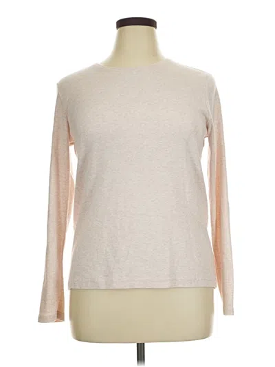 Pre-owned Croft & Barrow Long Sleeve T-shirt In Brown