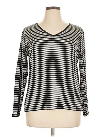 Pre-owned Croft & Barrow Long Sleeve T-shirt In Gray