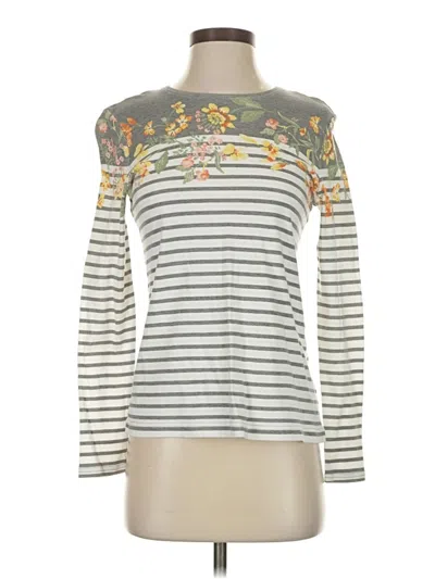 Pre-owned Croft & Barrow Long Sleeve T-shirt In Gray