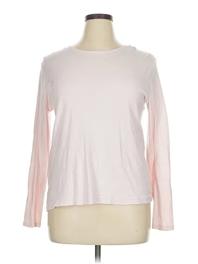Pre-owned Croft & Barrow Long Sleeve T-shirt In Pink