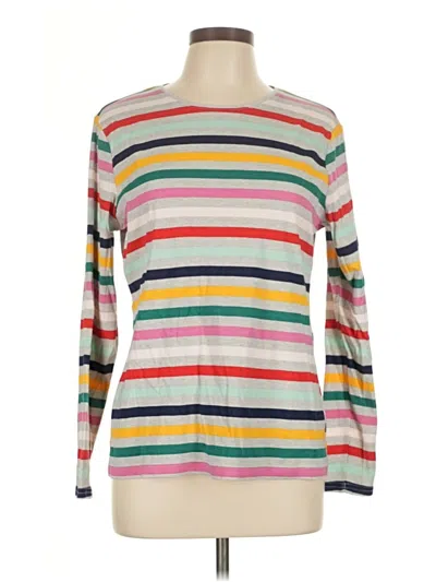 Pre-owned Croft & Barrow Long Sleeve T-shirt In Pink