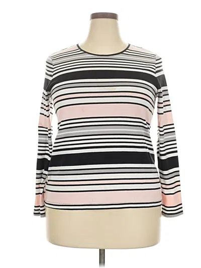 Pre-owned Croft & Barrow Long Sleeve T-shirt In Pink