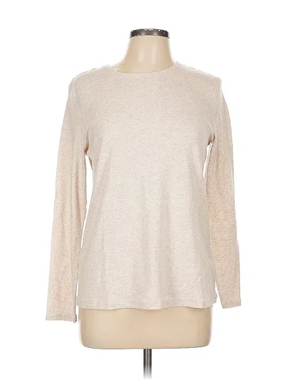 Pre-owned Croft & Barrow Long Sleeve T-shirt In Tan