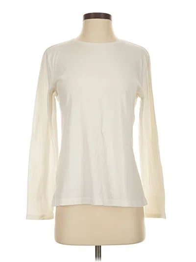 Pre-owned Croft & Barrow Long Sleeve T-shirt In White