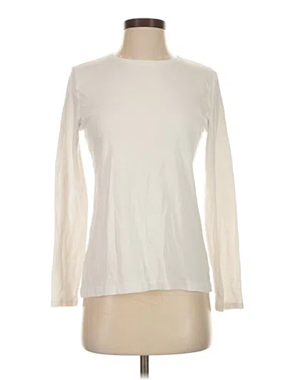 Pre-owned Croft & Barrow Long Sleeve T-shirt In White
